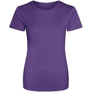 Just Cool Womens/Ladies Sports Plain T-Shirt / Purple